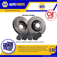 2x Vented Brake Discs and Pads fits LEXUS IS200d Mk2 2.2D Front 10 to 12 296mm