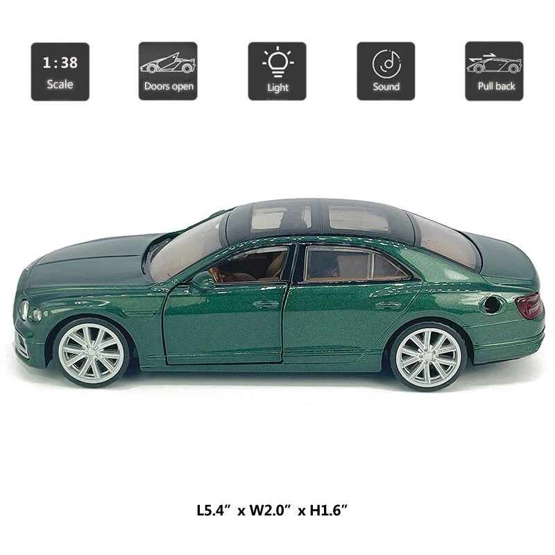 1:38 Bentley Flying Spur Model Car Diecast Toy Cars Limousine Vehicle Boys Toys - Image 2 of 4