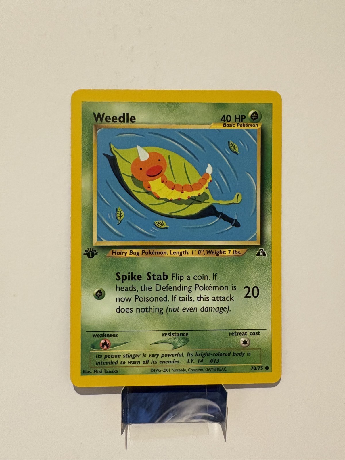 Pokemon TCG Cards 1st Edition Weedle 70/75 Neo Discovery NM