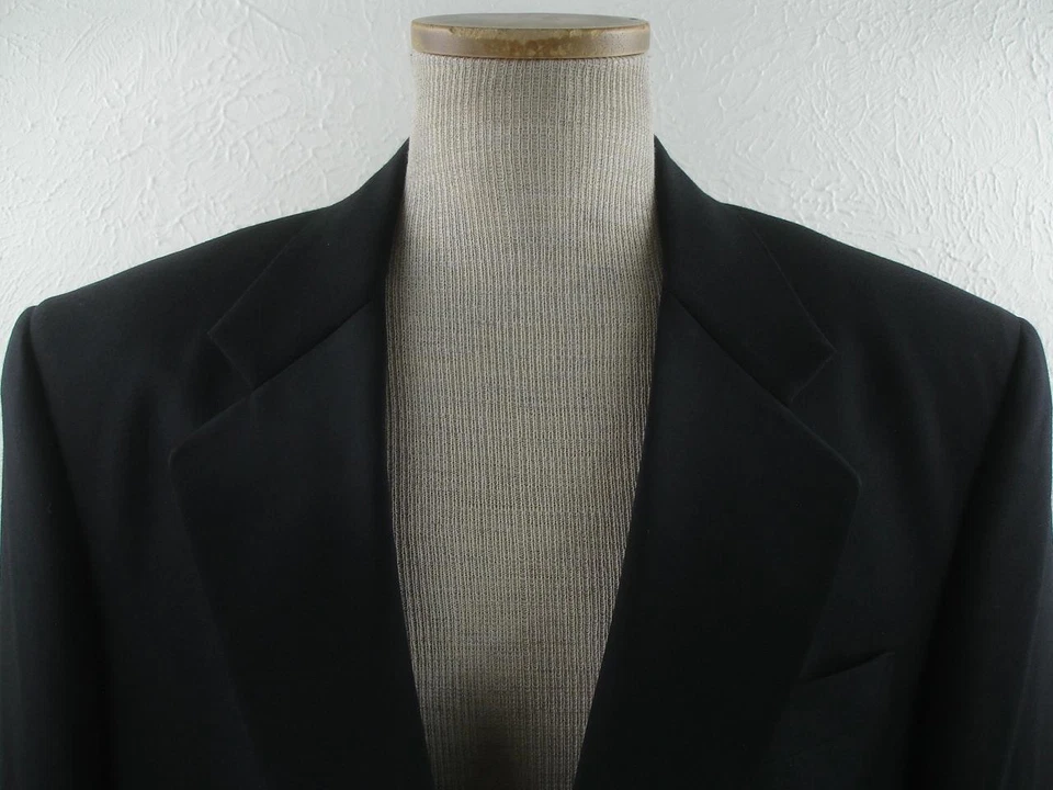 Men's 41L Jos. A Bank DOS 2-Pc Formal Wear Tuxedo Suit Black Pants 34 X 33 USA - Image 3 of 4