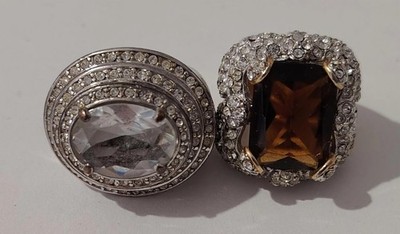 SET MIT 2 RINGEN CAMILLE LUCIE MADE IN FRANCE PARIS Pl. ODER PL. SILBER