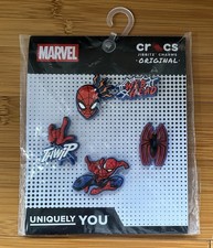 Marvel Spider-Man Crocs Jibbitz Charms 5-Pack - NEW 
