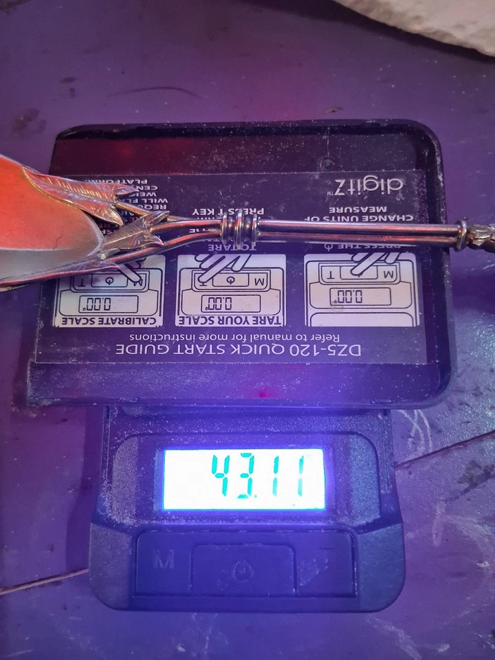 Эстетическая оливковая/сервировочная ложка CALLA LILY от WHITING из чистого серебра 7,5 дюйма - Изображение 2 из 4