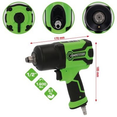 KS TOOLS Schlagschrauber (Druckluft) 512.0020 M16 Aluminium