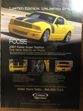 Misc 4194 Advertisement Foose 2007 Super Stallion Mustang New Breed Of Pony