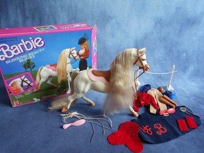   BARBIE PFERD   Zwinkerstern mit OVP & Riding Set   1987 #5087 #5400 Horse