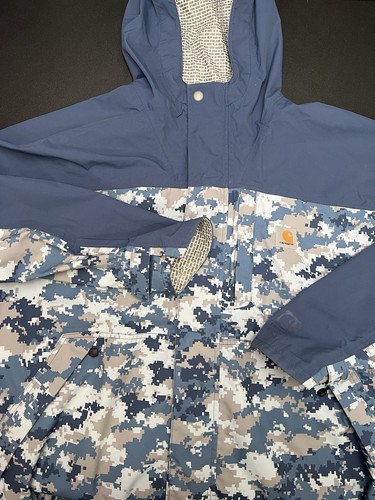 Carhartt Shoreline Vapor Jacket - Storm Defender® Tech - Blue Digital Camo - L