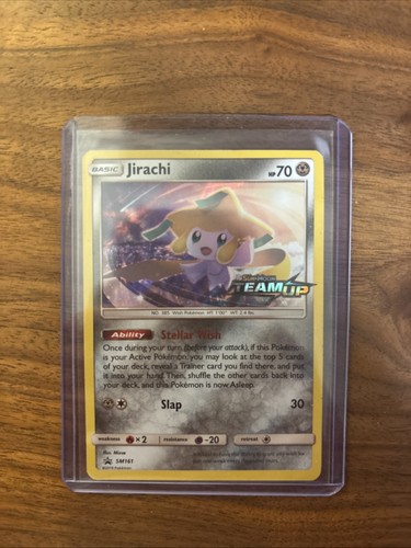 Pokemon Card Jirachi SM161 Black Star Promo Sun Moon Team Up Prerelease LP