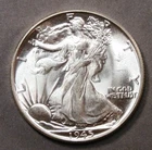 1945 Walking Liberty Half Dollar Attractive Gem! BU