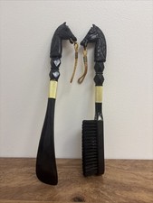 VTG Horse Head Brush and Shoe Horn Set, made in Hong Kong