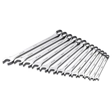 SK PROFESSIONAL TOOLS 86127 Combo Wrench St,Steel,Chrome,Stnrd, Ofst 12D215