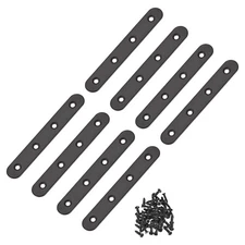 Flat Straight Brace Repair Plate, 97 x 17 x 2mm Stainless Steel 8 Pcs