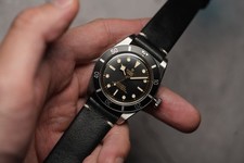 Thin Type Vintage Cowhide Leather Watch Strap Band Black 18mm 19mm 20mm 21mm