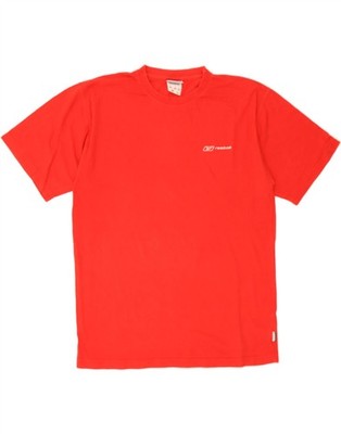 Reebok Herren T-Shirt Oberteil Large rot Baumwolle DA43