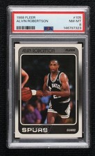 1988-89 Fleer Alvin Robertson #105 PSA 8 s6i