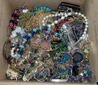 Vintage/Retro/Modern Costume Scrap/Upcycle Grab Jewelry Lot (BOX F) ~ 17.6 LBS