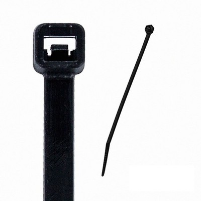 8 Inch Nylon UV Resistant Cable Wire Zip Tie 50 lbs - Black 500 Pack Lot Pcs Qty
