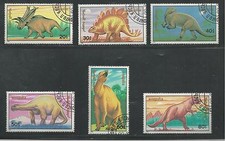 MONGOLIA  # 1871-1876 Used DINOSAURS, PREHISTORIC ANIMALS
