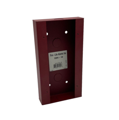 Fire-Lite SBA-10 Surface Mount Back Box Red