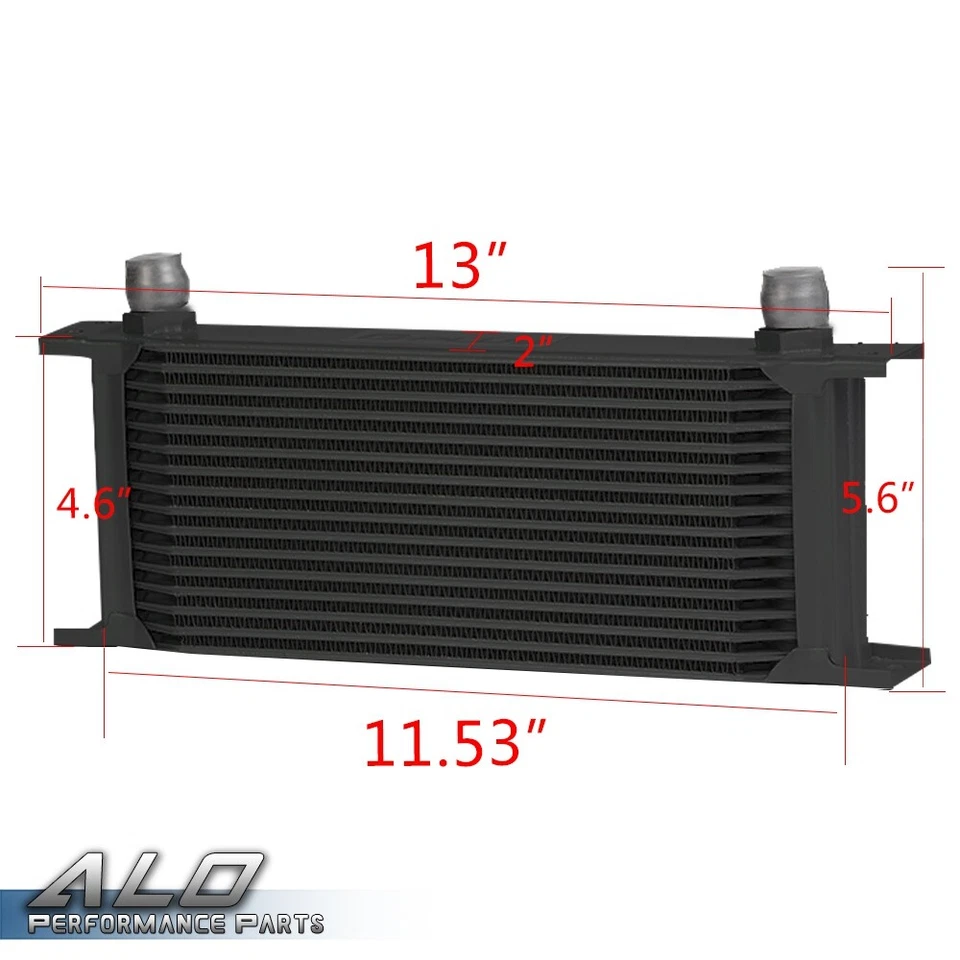 Ajuste para motor LS1 LS2 LS3 16 filas 10AN enfriador de aceite + adaptador de filtro + kit de manguera Foto 2 de 4