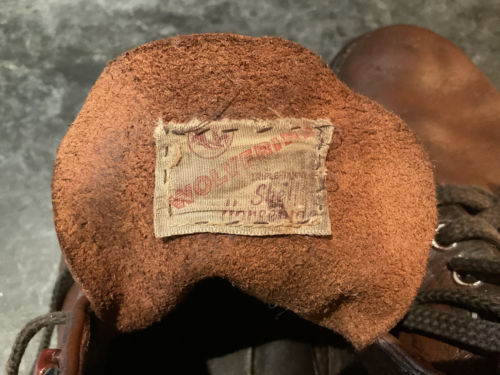 Vintage 1940s 50s Wolverine Horsehide Work Boots Gem