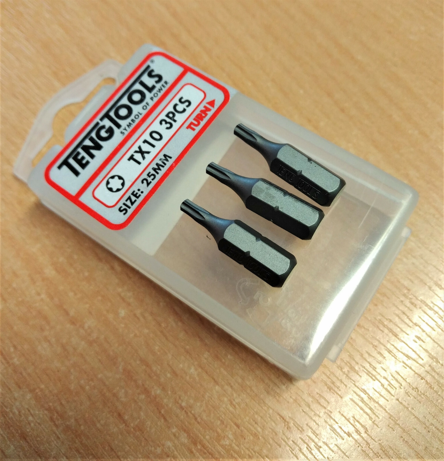 Teng Tools Screwdriver Bits - Torx TX10 (Pk of 3) TX2501003