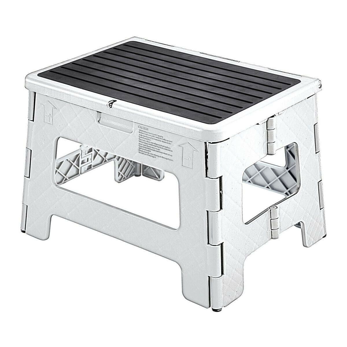 One-Step Rapid rise Max 57% OFF Folding Stool White- up to support 300 lb. of
