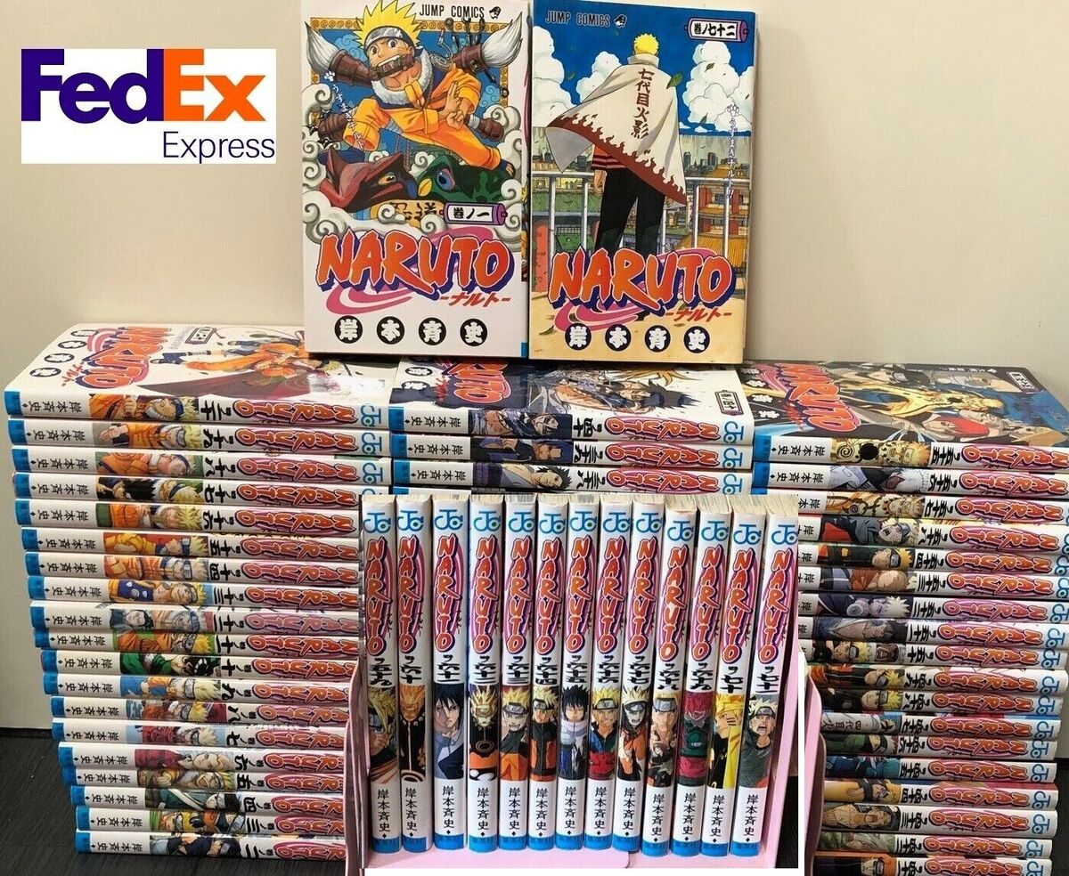 JAPAN Masashi Kishimoto manga: Naruto vol.1~72 Complete Set