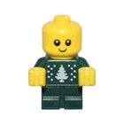 LEGO City Baby in Dark Green Christmas Holiday Sweater Minifigure from 60436
