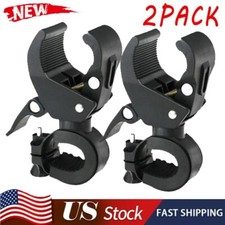 2pcs 90  Swivel Bicycle Bike Rotation Holder Clip Clamp Mount for LED Flashlight