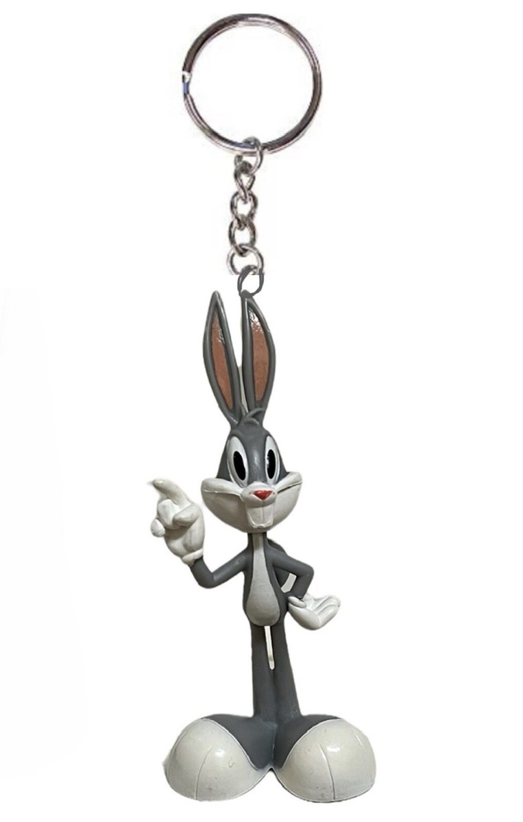 Bugs Bunny Key Ring Keychain Figurine Figure Pvc Charm Looney