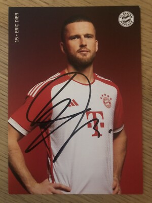 Handsignierte Autogrammkarte *ERIC DIER* FC Bayern München 23/24 2023/2024 RAR