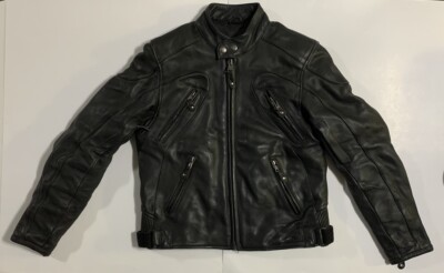 Rare MOMA Leather's Canada XS Biker Jacket With Removable