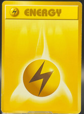 Lightning ENERGY Pokmon Base Set Nintendo Cards TCG Game Anime Vintage Japanese