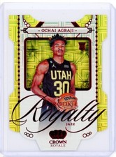 2022-23 Panini Crown Royale Asia OCHAI AGBAJI Rookie Royalty Red MOJO RC SP