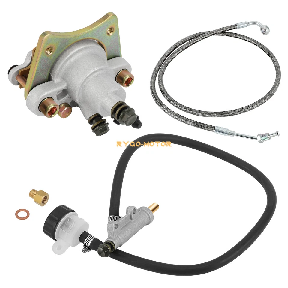 Rear Brake Caliper &Master Cylinder &Hose Line for Polaris Sportsman 400 450 500 - Image 2 of 4