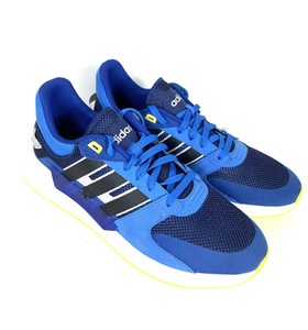 tenis adidas azul e amarelo
