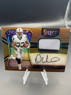 DeAndre Washington 2016 Panini Select Copper Jersey Patch Auto /49
