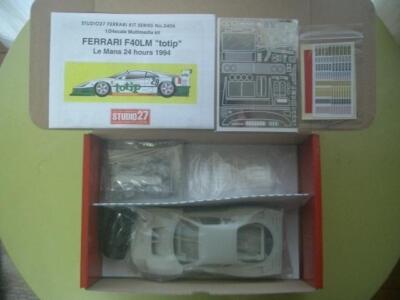 Unassembled Studio27 Ferrari F40Lm Totip 1994 Multimedia Kit Unassembled Studio27 Ferrari F40Lm Totip 1994 Multimedia Kit