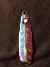 High Percentage Salmon Trolling Spoon With Hyper Vis Tape Not Paint 4 3/4”