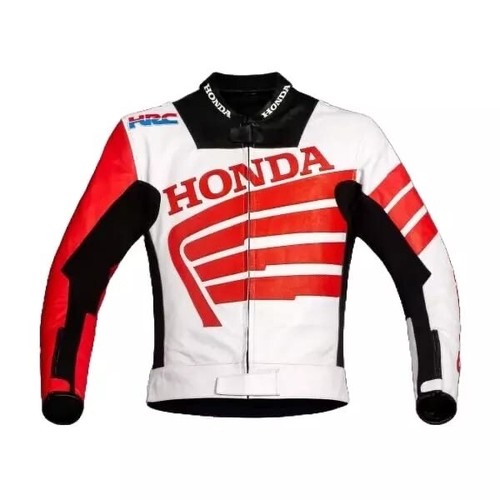 Honda Motorcycle Racing Biker Leather Jacket Motorbike Riding Jacket