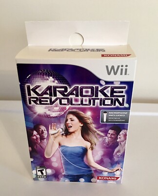 Nintendo Wii Karaoke Revolution by Konami, 2009 Game Disc