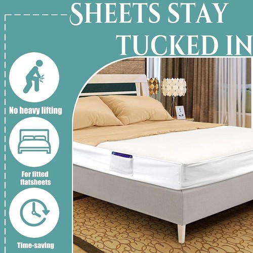 for All Mattress Sizes Bed Sheet Holder White Bed Sheet Fasteners - Picture 9 of 9