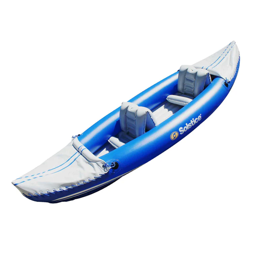 Solstice 29900 Rogue 1 or 2 Person Inflatable Convertible Kayak - Blue/White - Picture 1 of 3