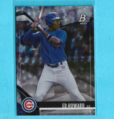 ED  HOWARD 2021 Bowman Platinum Top Prospects Ice Foil #TOP62 Chicago Cubs