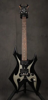BC Rich Warlock Black W/ White Tribal Electric Guitar Bronze