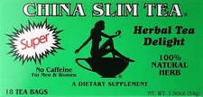 1/5/8/12/20 Boxes, China Slim Herbal Tea Delight Super 100% Natural, 18 Tea Bags