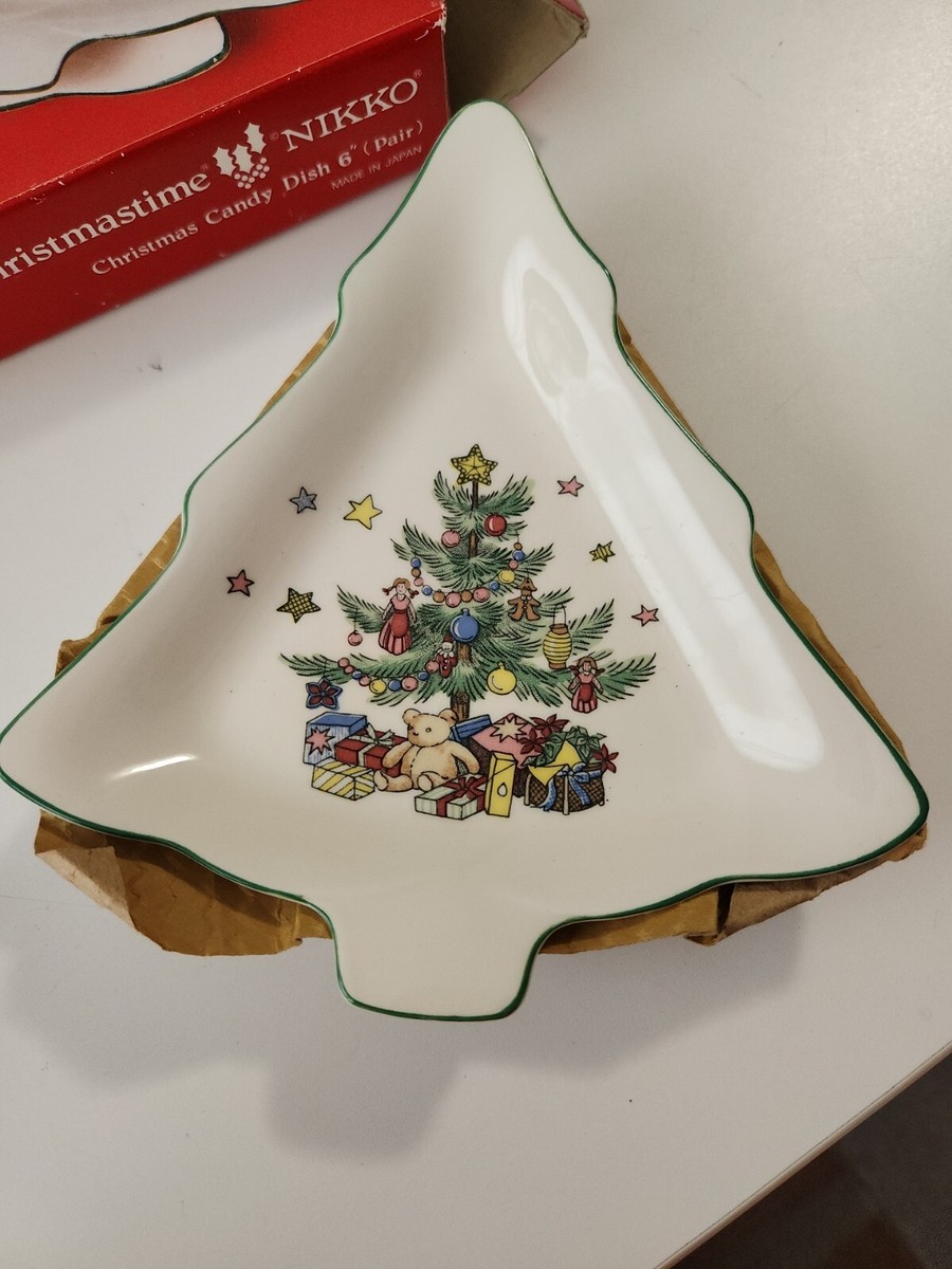 Christmastime By Nikko Vintage Christmas Candy Dish 6