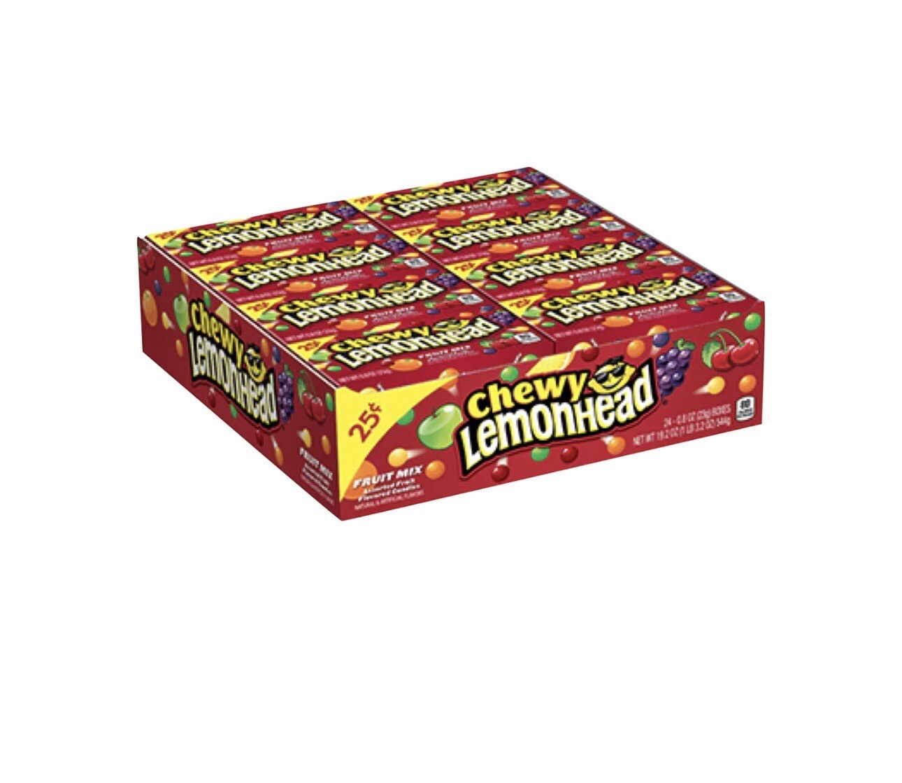 Chewy Lemonheads Fruit Mix Candy Lemonhead Lemon Head Candies Bulk 24