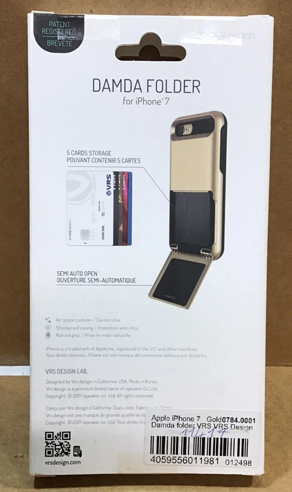 VRS дизайн iPhone Damda папка бумажник чехол карты хранения держит до 5 карт - Изображение 4 из 4